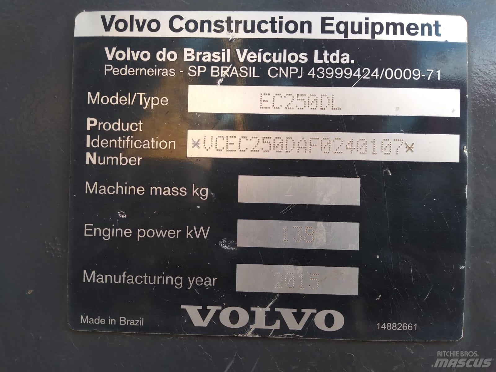 Volvo EC 250 D L Telakaivukoneet