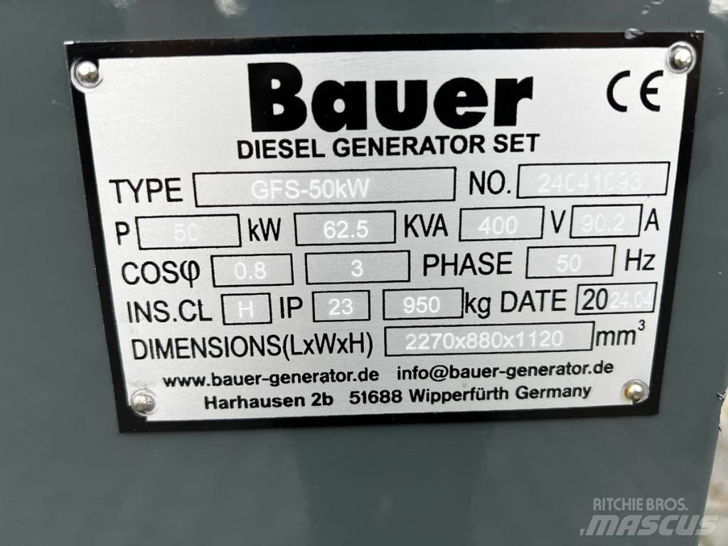 Bauer 69 KVA Dieselgeneraattorit