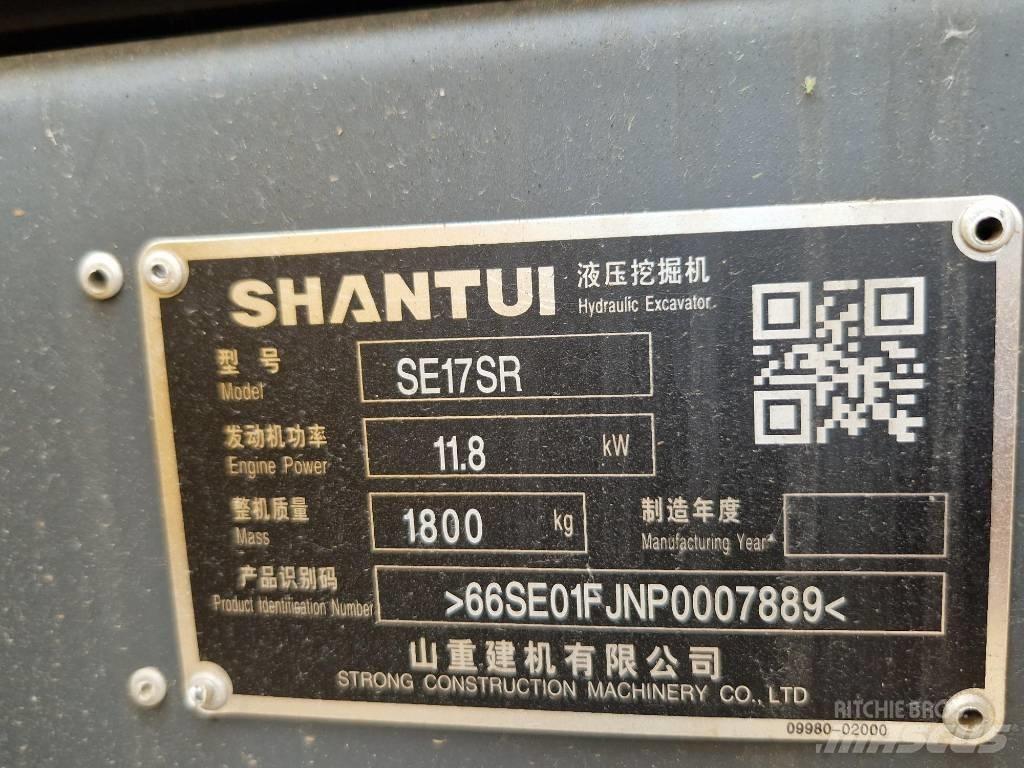 Shantui SE17SR Minikaivukoneet < 7t