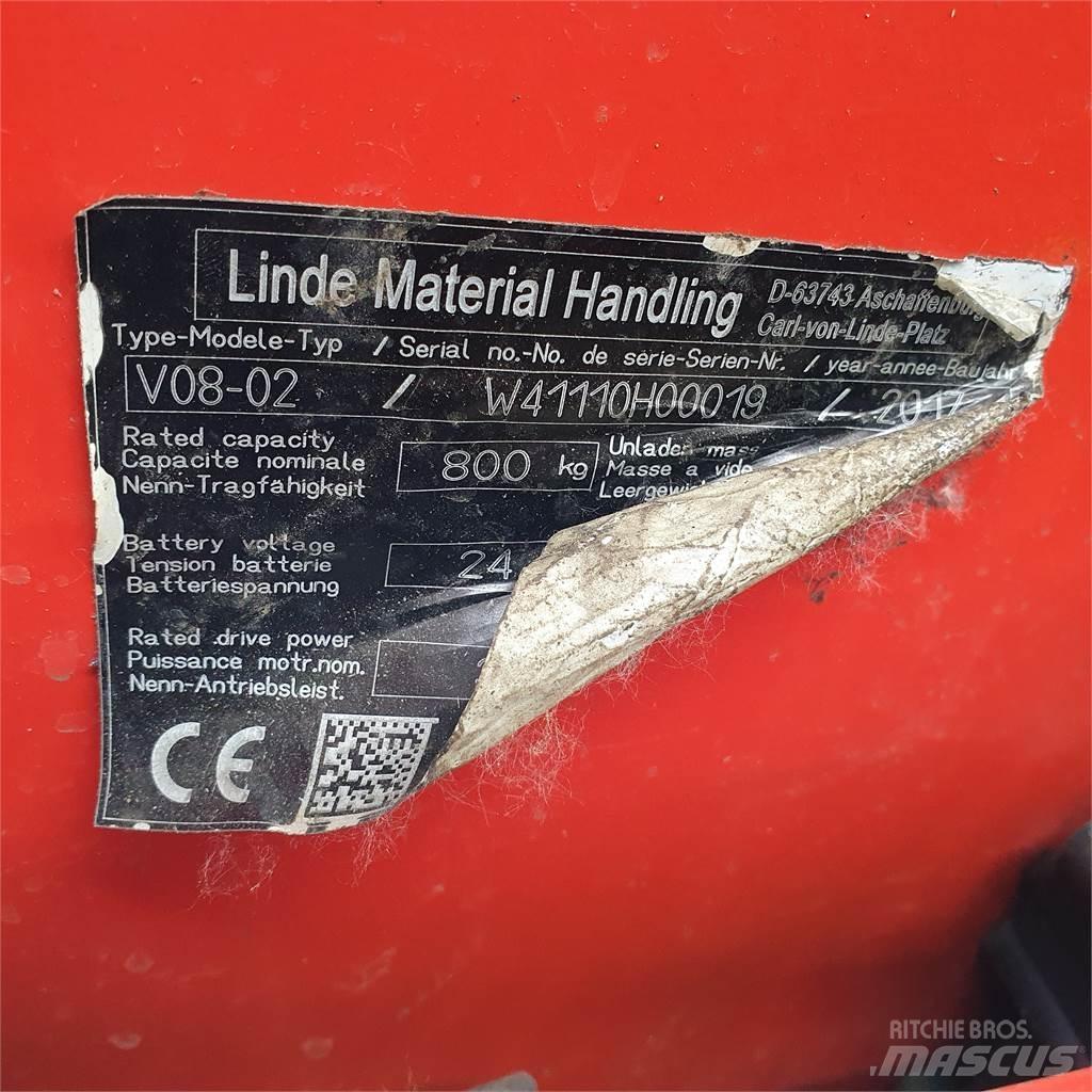 Linde V08-02 Välitasokeräilytrukit