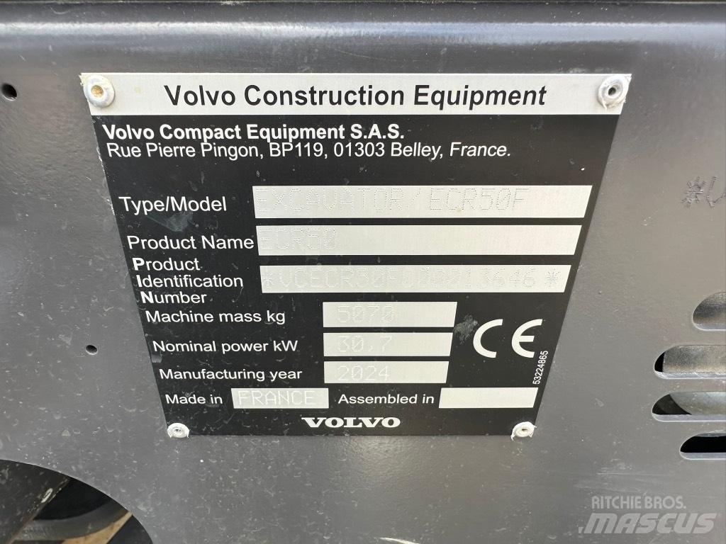 Volvo ECR50 F Minikaivukoneet < 7t