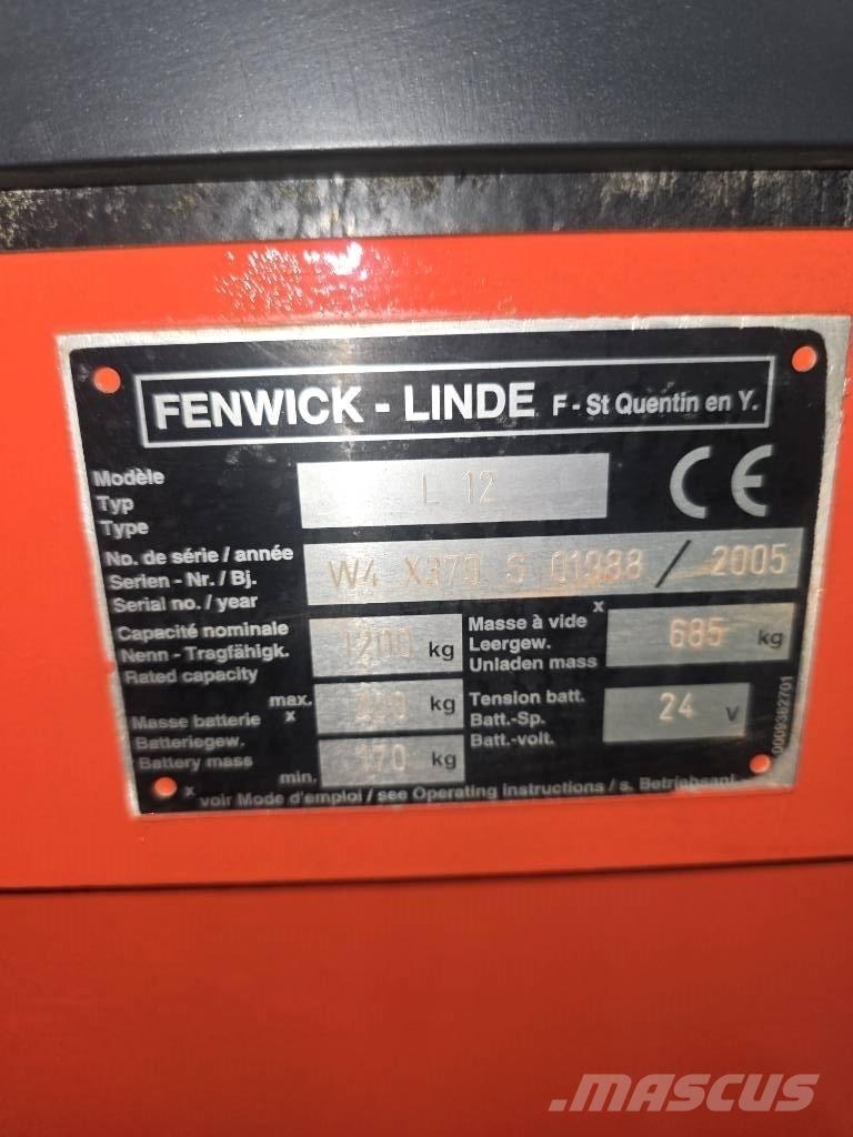 Linde L 12 Ajettavat pinoamisvaunut