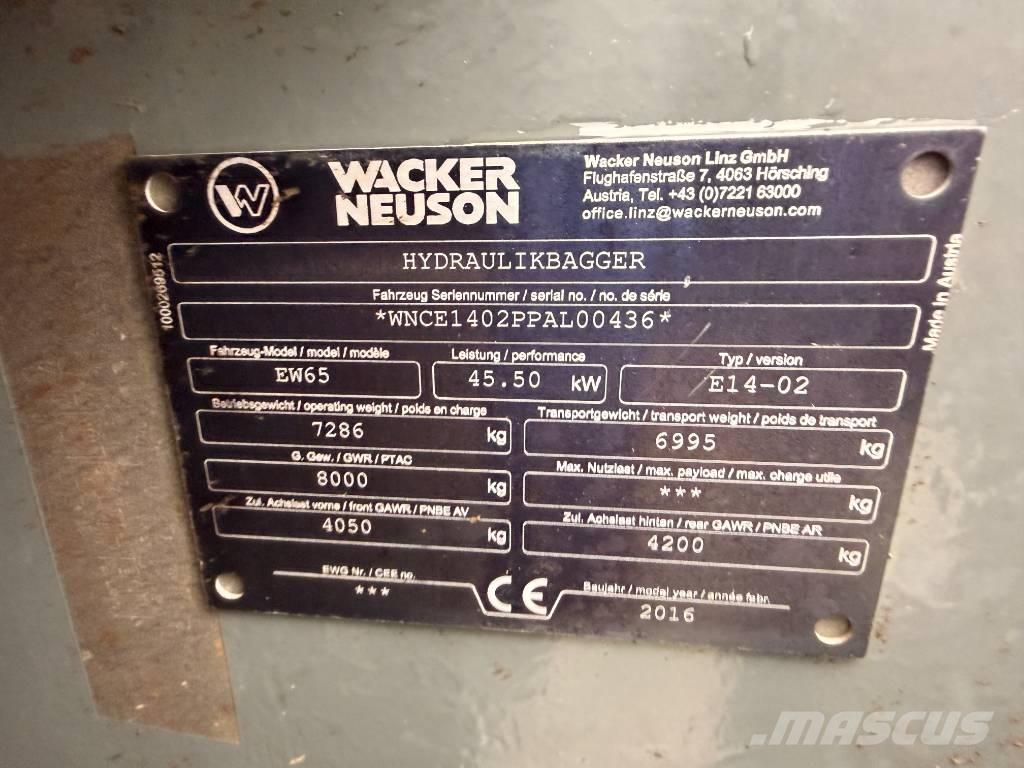 Wacker Neuson EW65 Pyöräkaivukoneet