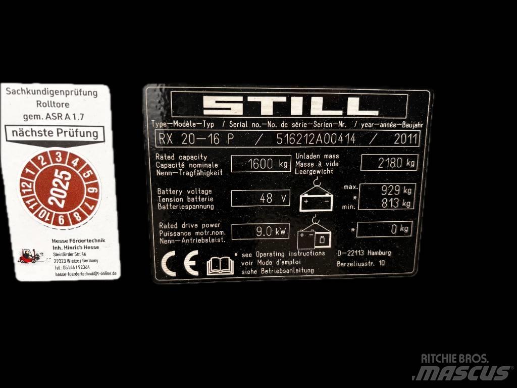 Still RX20-16P Sähkötrukit