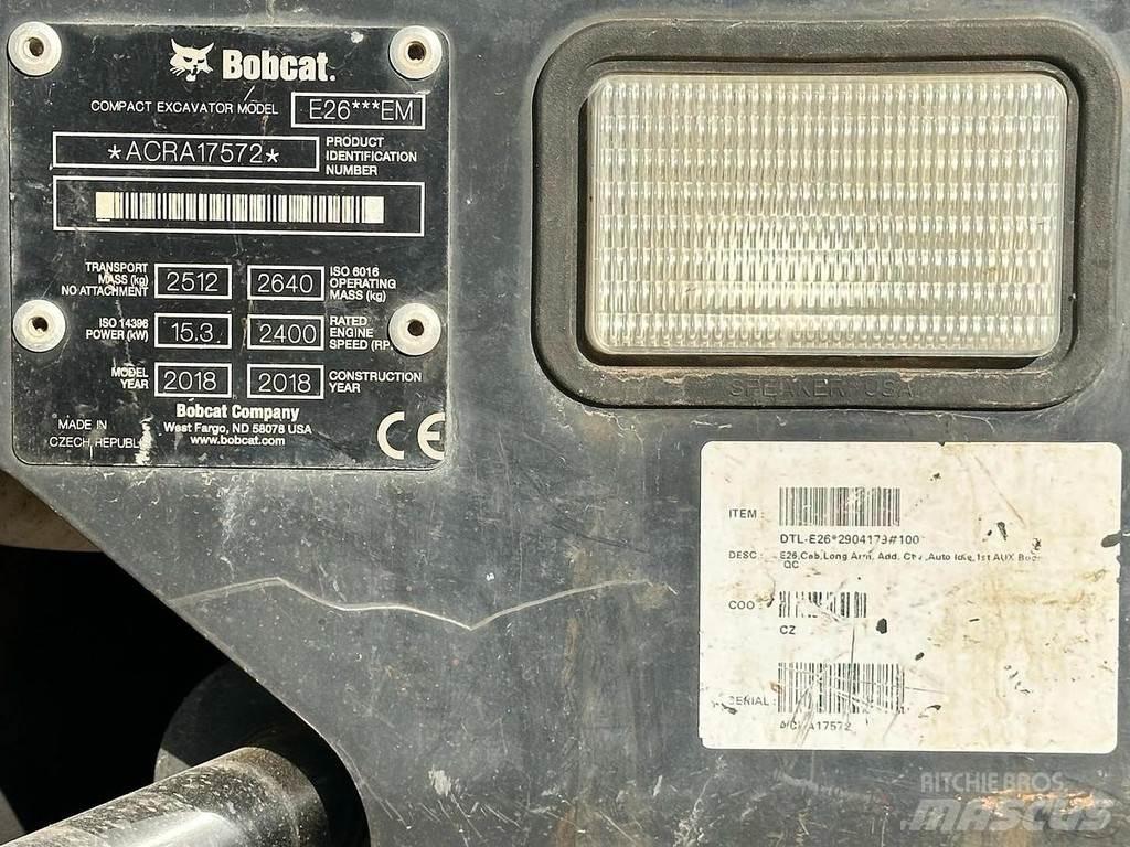 Bobcat E26 Minikaivukoneet < 7t