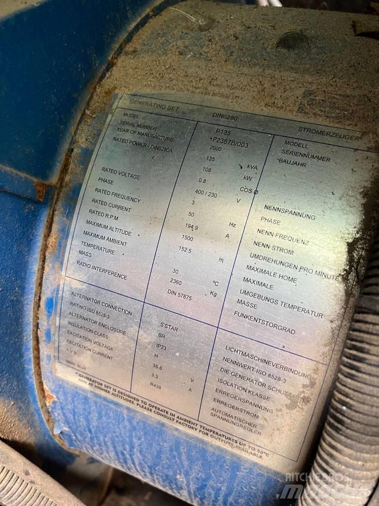 FG Wilson P 135 Dieselgeneraattorit