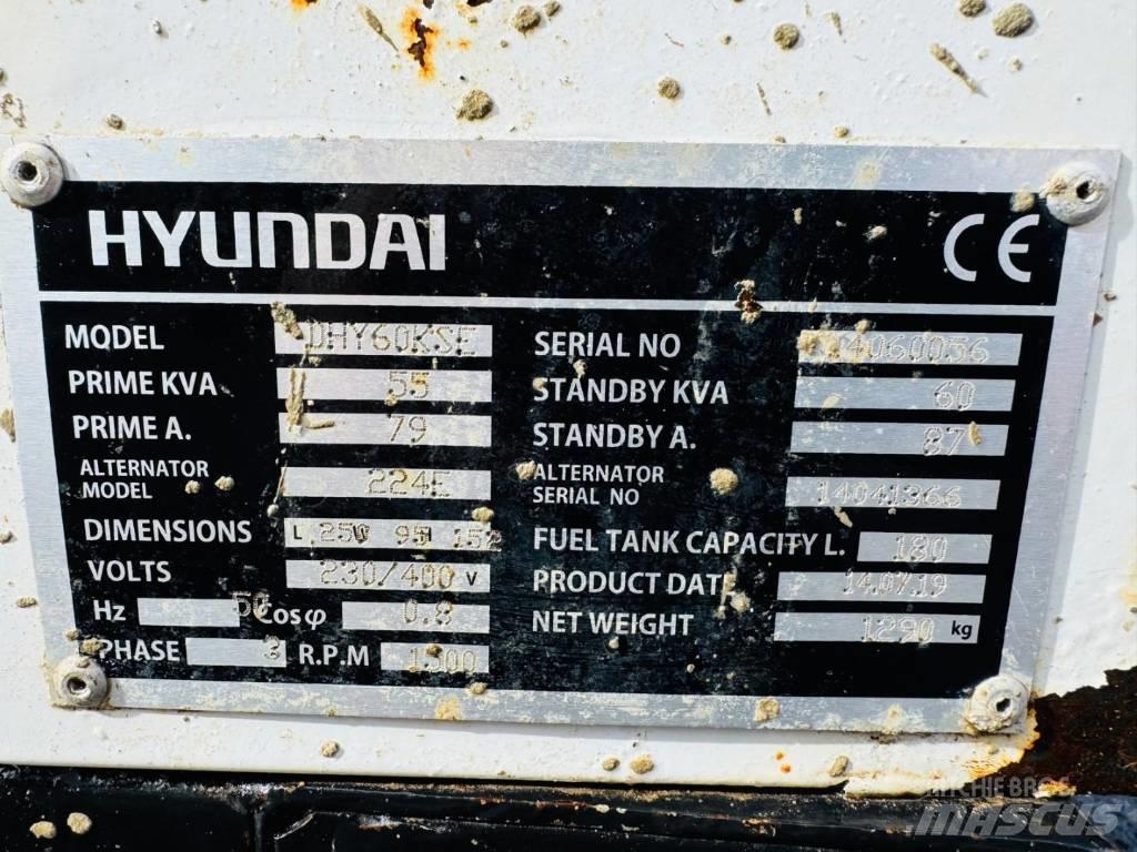 Hyundai DHY60KSE Dieselgeneraattorit