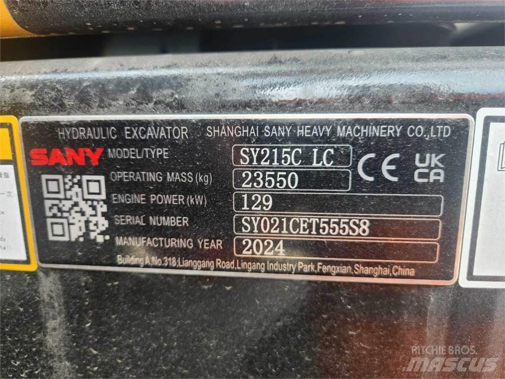 Sany SY215C Telakaivukoneet