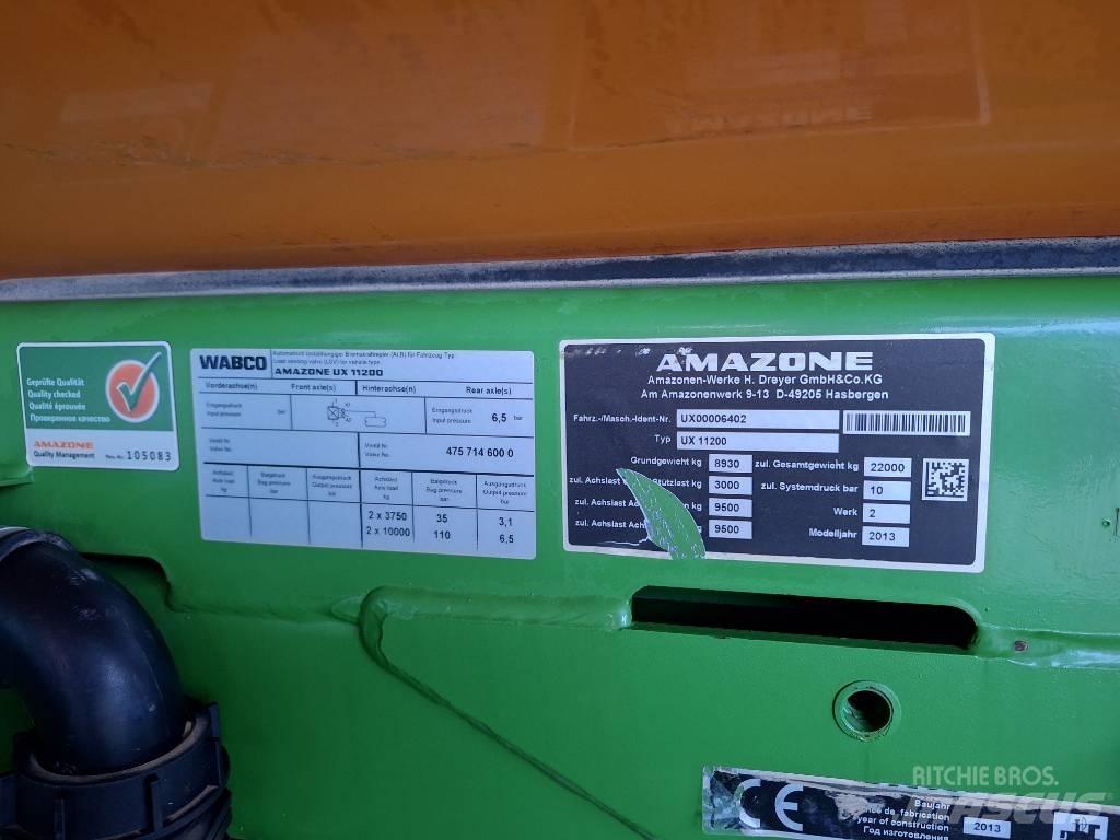 Amazone UX 11200 Hinattavat ruiskut
