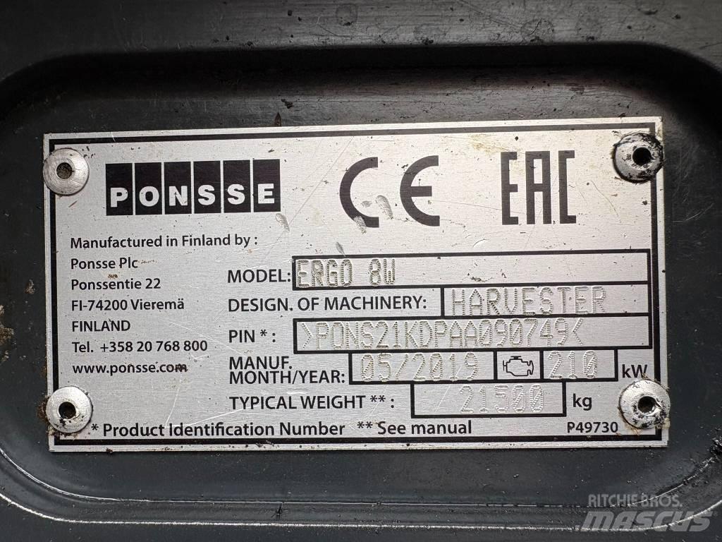 Ponsse Ergo 8W Harvesterit