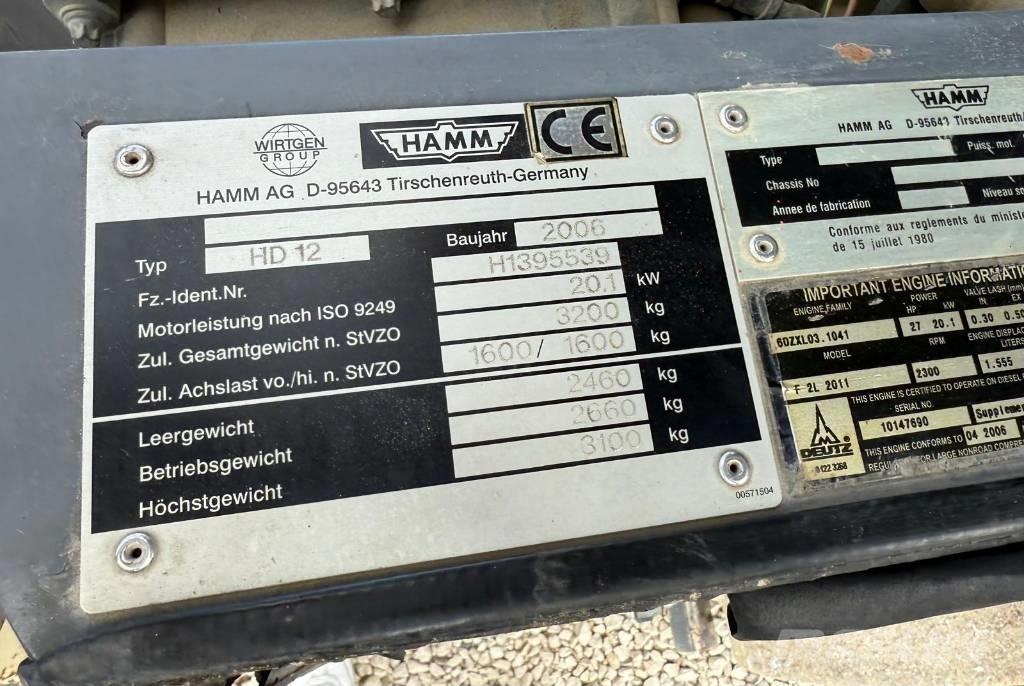 Hamm HD 12 Tandemjyrät