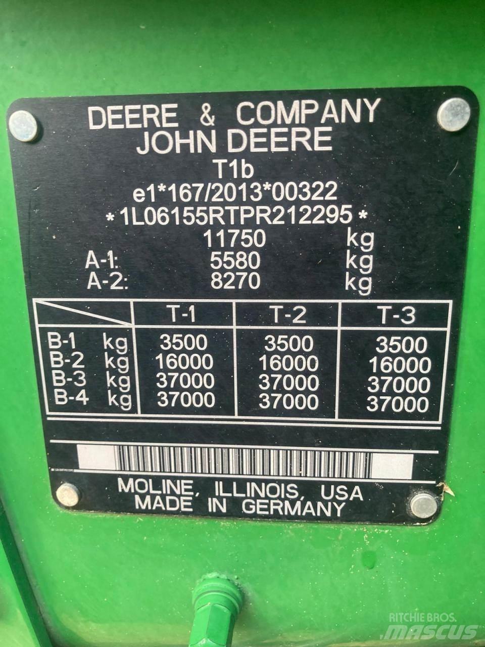 John Deere 6R 155 Traktorit