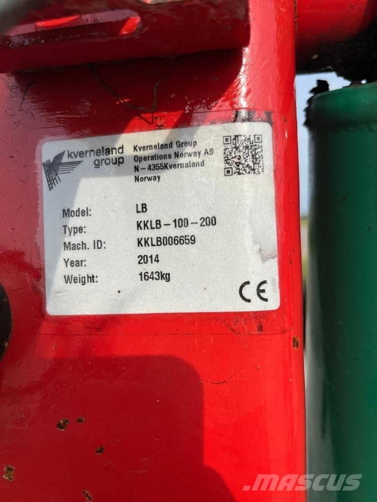Kverneland LB100-200 Paluuaurat