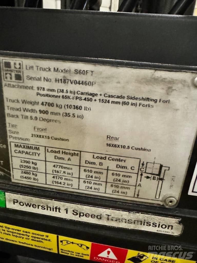 Hyster S 60 FT Muut haarukkatrukit