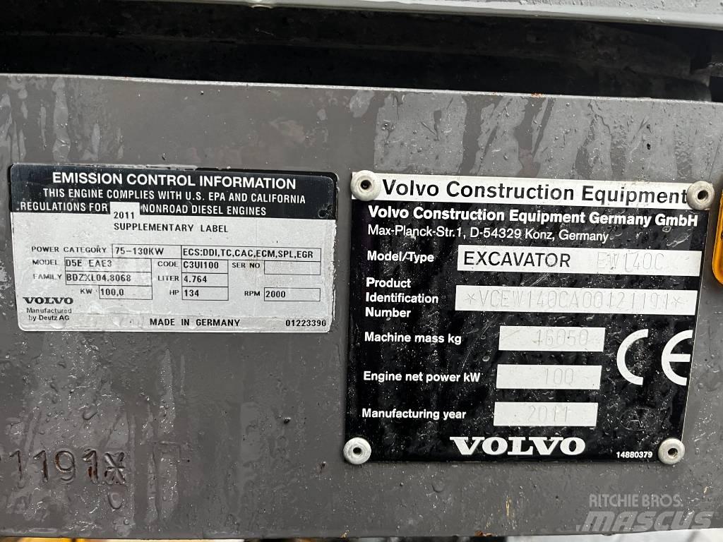 Volvo EW 140 C Pyöräkaivukoneet
