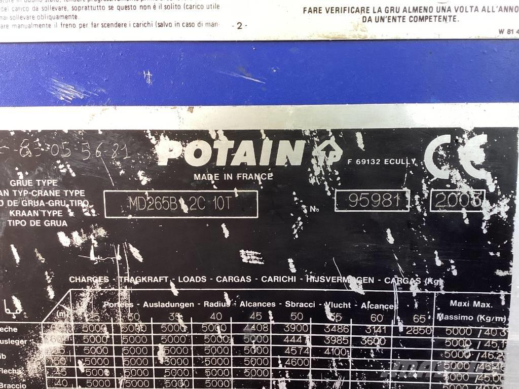 Potain MD265B1-J10 Torninosturit