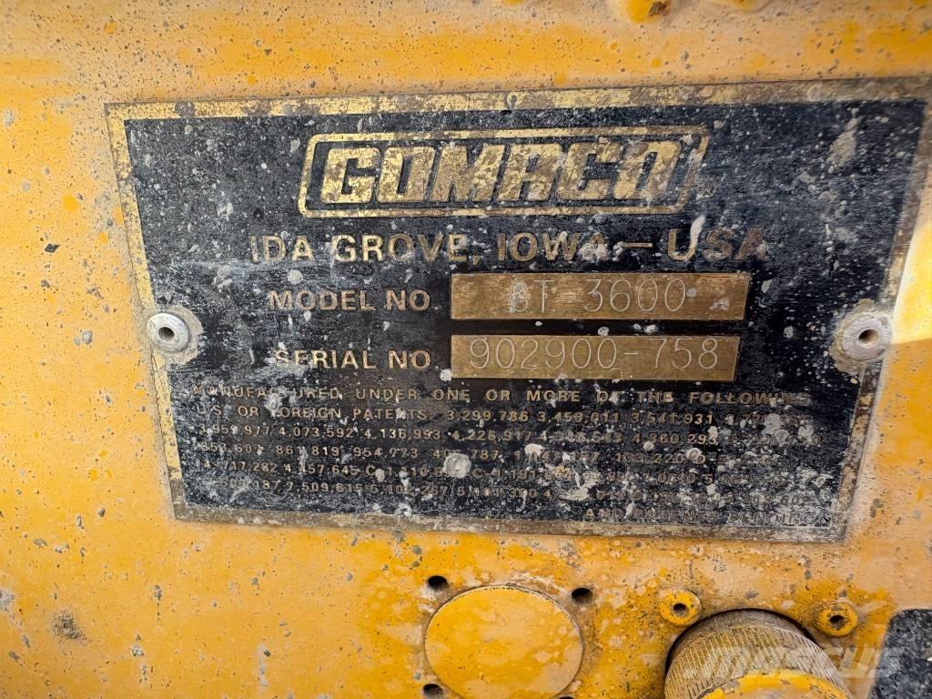 Gomaco GT 3600 Betonin levittäjät