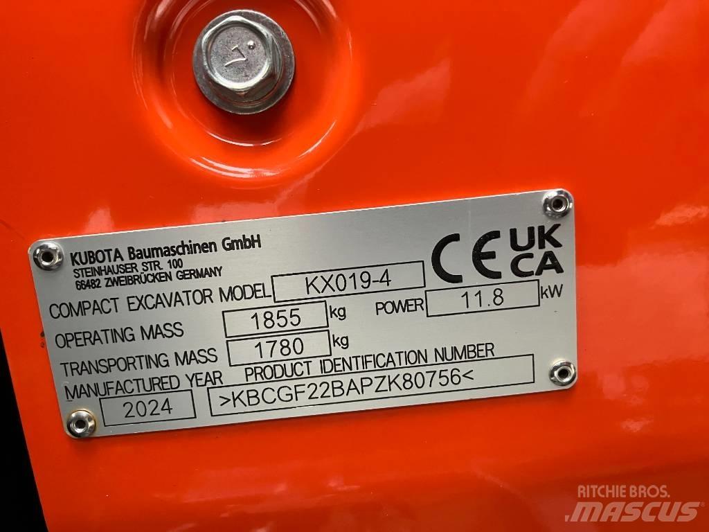 Kubota KX 019-4 Minikaivukoneet < 7t