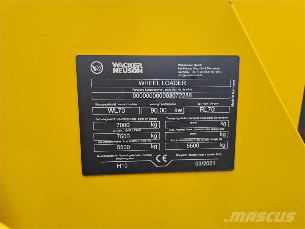 Wacker Neuson WL70 Pyöräkuormaajat