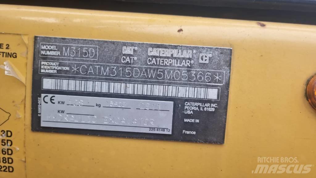 CAT M 315 D Pyöräkaivukoneet