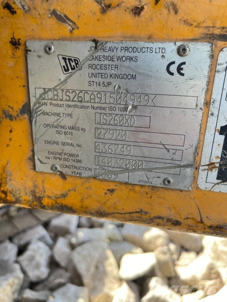 JCB JS 260 XD Puomit