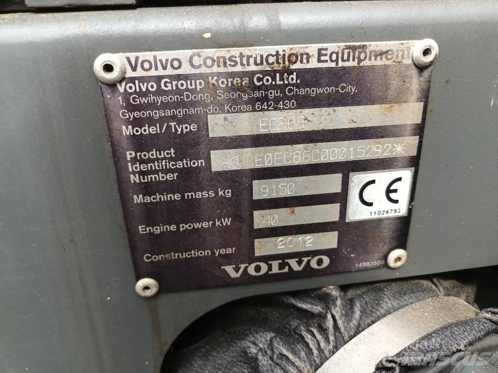 Volvo ECR 88 PLUS Midikaivukoneet 7t - 12t