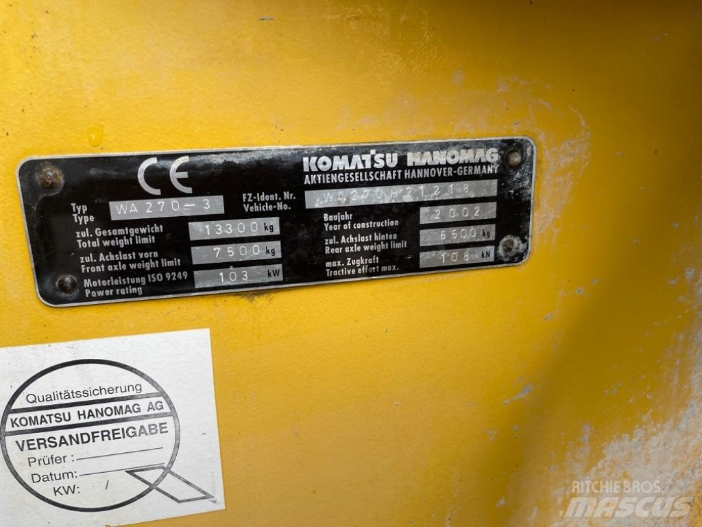 Komatsu WA 270-3 Pyöräkuormaajat
