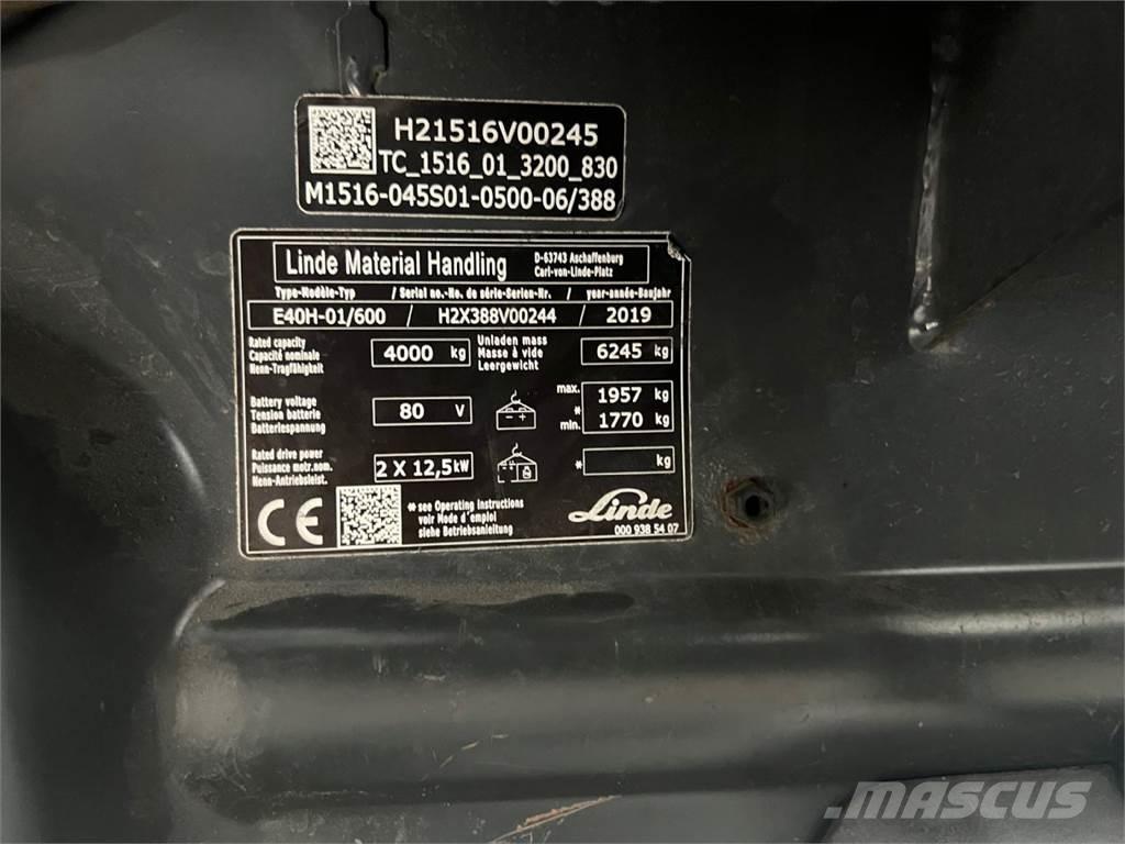 Linde E40H-01/600 Sähkötrukit