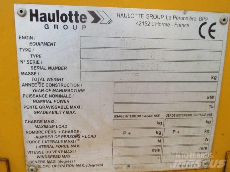 Haulotte Star 10 Henkilönostimet ja nostolaitteet