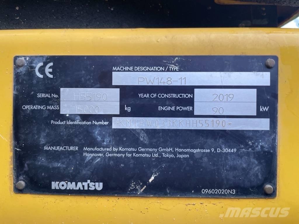 Komatsu PW 148-11 Pyöräkaivukoneet
