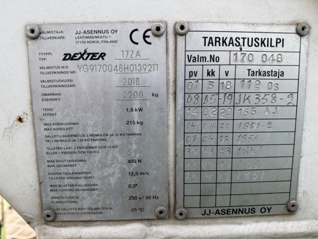 Dexter 17ZA Hinattavat henkilönostimet