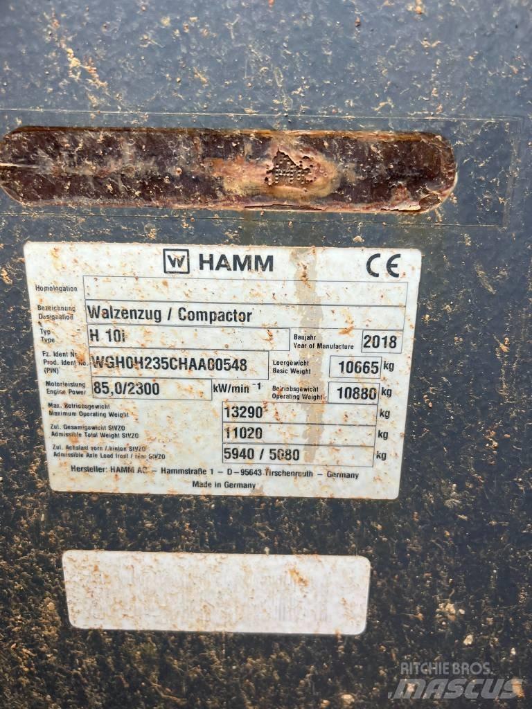 Hamm H10i Tiivistyskoneet