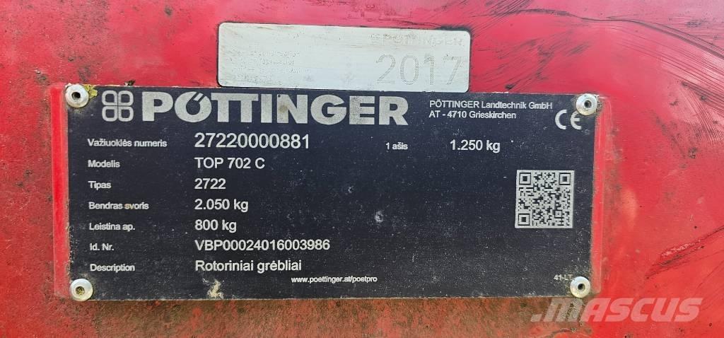 Pöttinger TOP 702C Pöyhimet ja haravat