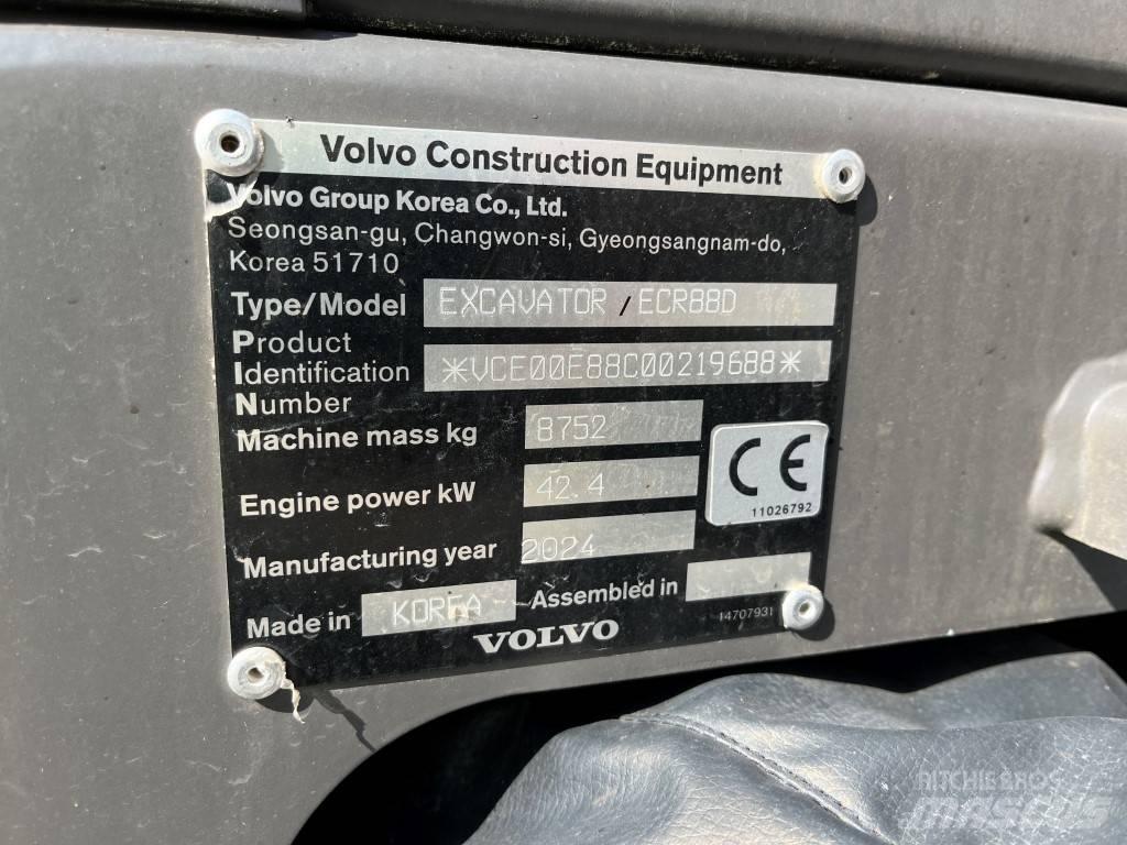 Volvo ECR88D Midikaivukoneet 7t - 12t