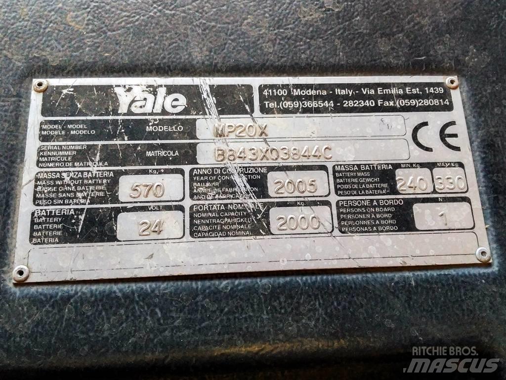 Yale MP20X Lavansiirtotrukit ajotasolla
