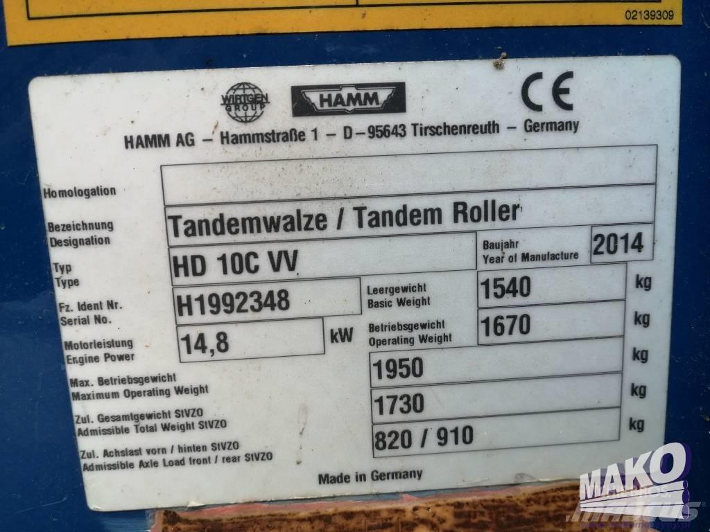 Hamm HD 10 C VV Tandemjyrät