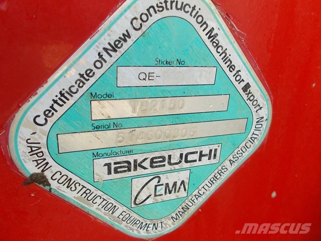 Takeuchi TB 2150 Telakaivukoneet