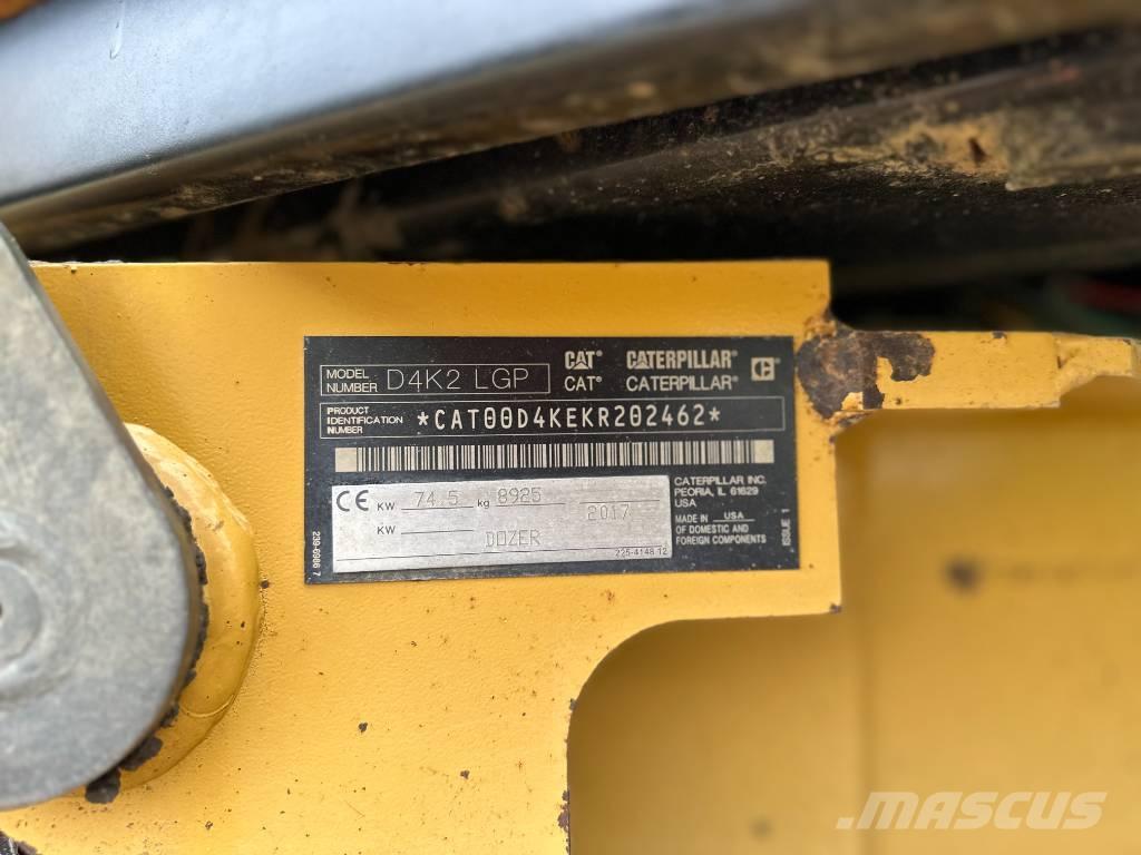 CAT D 4 K 2 LGP Telaketjupuskutraktorit