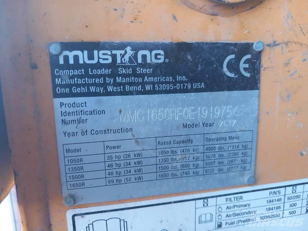 Mustang 1650 R Liukuohjatut kuormaajat