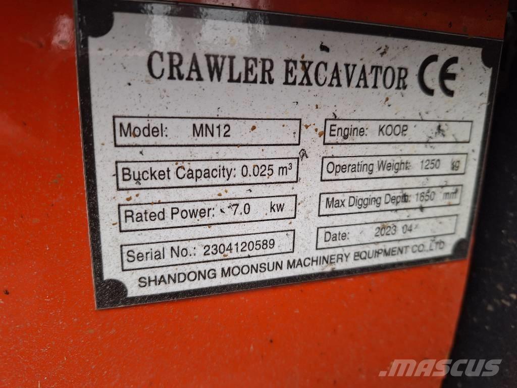 Moonsun MN12 Minikaivukoneet < 7t