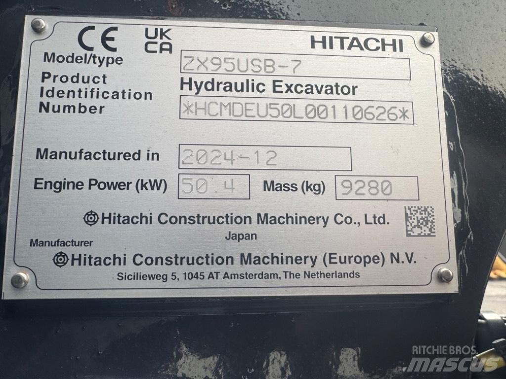 Hitachi ZX 95USB-7 Midikaivukoneet 7t - 12t