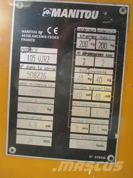 Manitou 105 VJR 2 Henkilönostimet ja nostolaitteet