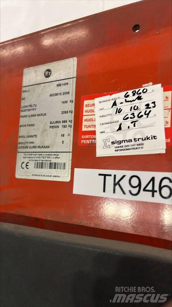 BT RR E 140 M Työntömastotrukit