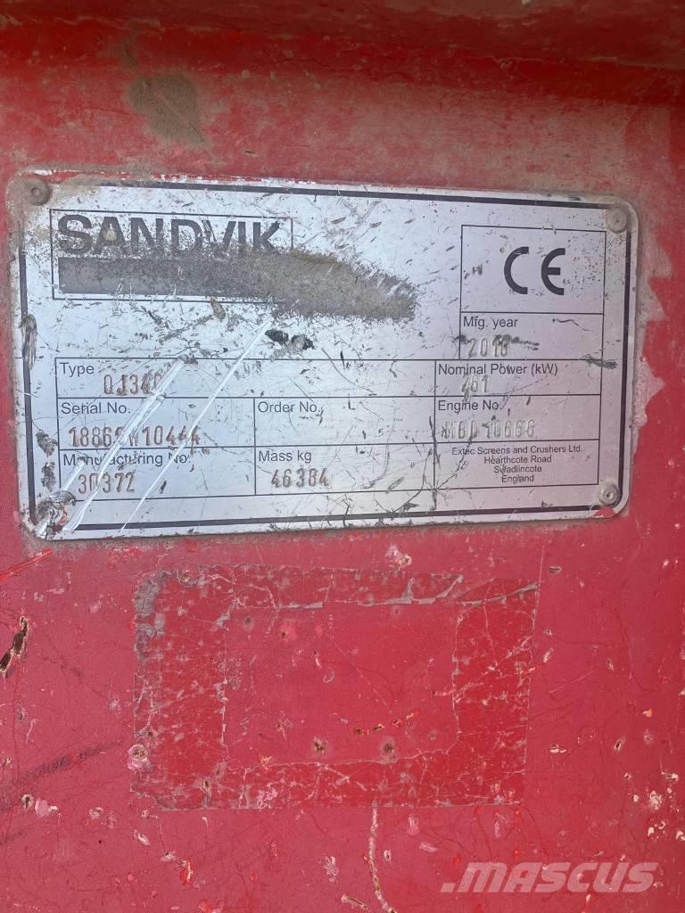Sandvik QJ 340 Mobiilimurskaimet