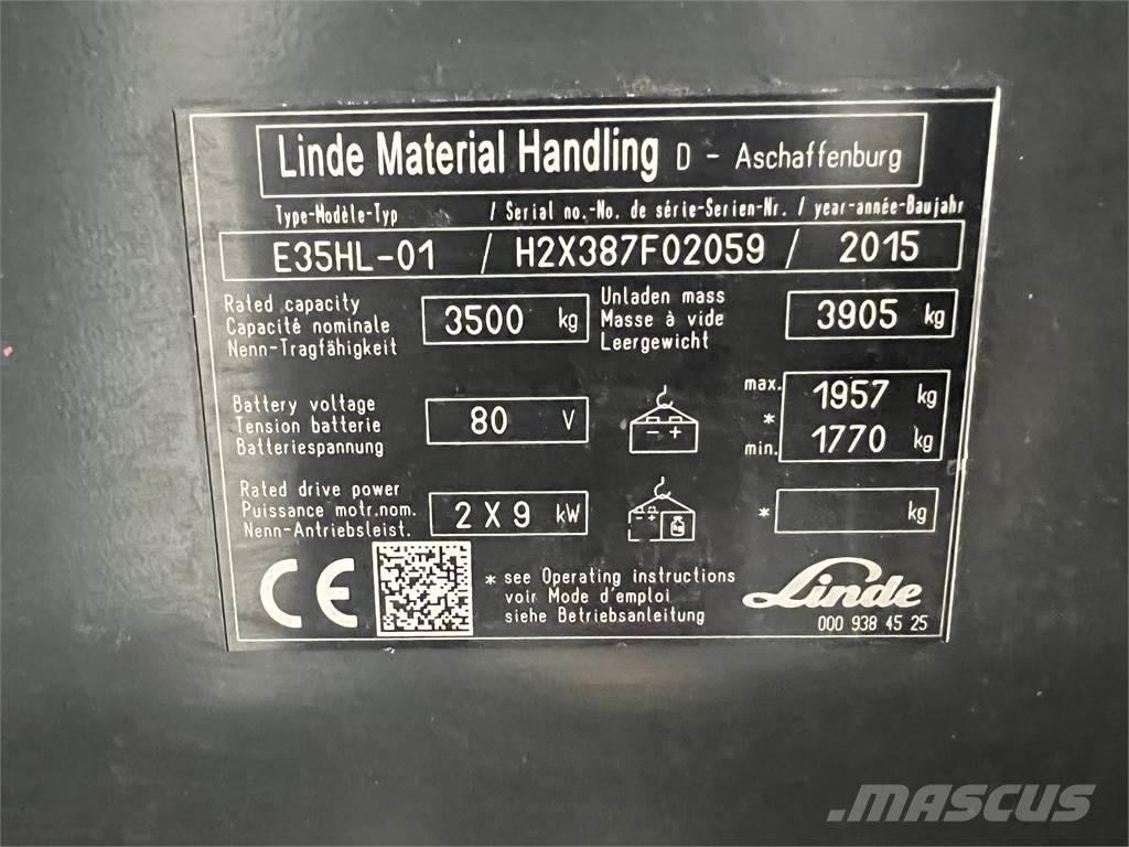 Linde E35HL-01 Sähkötrukit