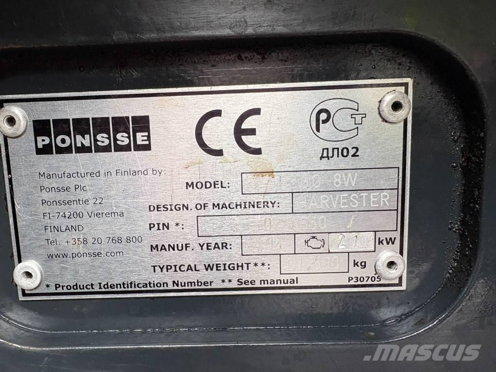Ponsse Ergo 8W Harvesterit