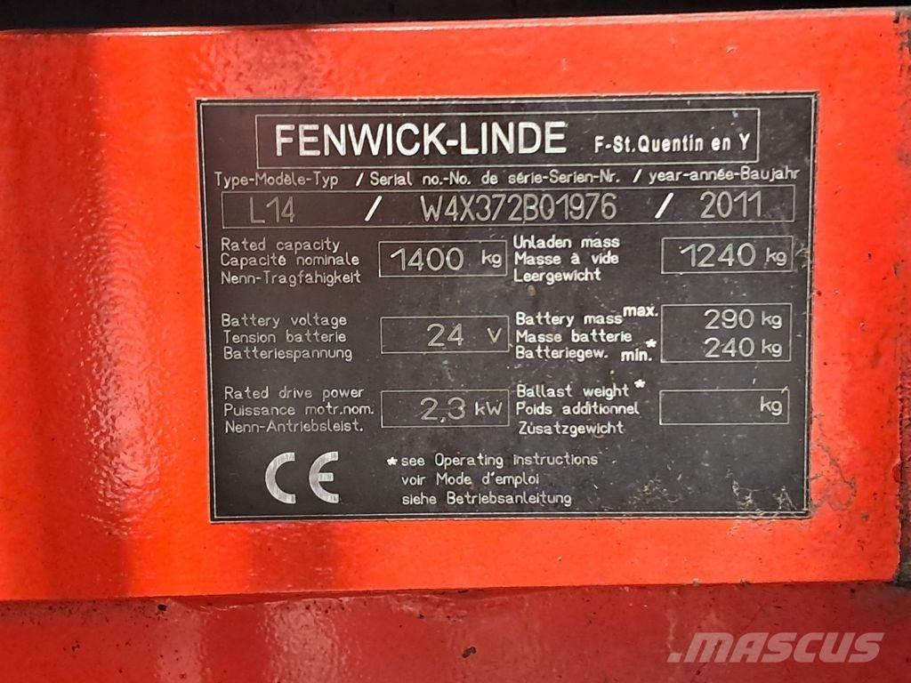 Linde L14 Käyden ajettavat pinoamistrukit