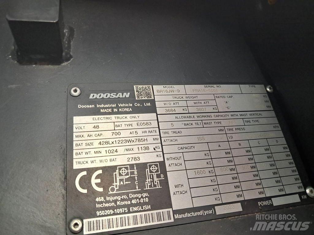 Doosan BR16JW-9 Työntömastotrukit