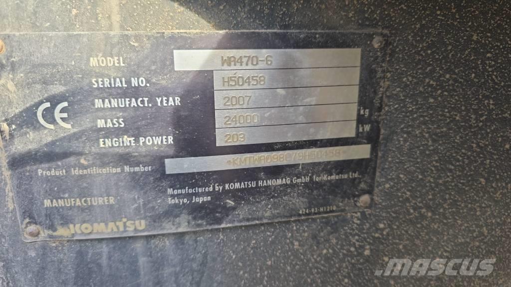 Komatsu WA 470-6 Pyöräkuormaajat