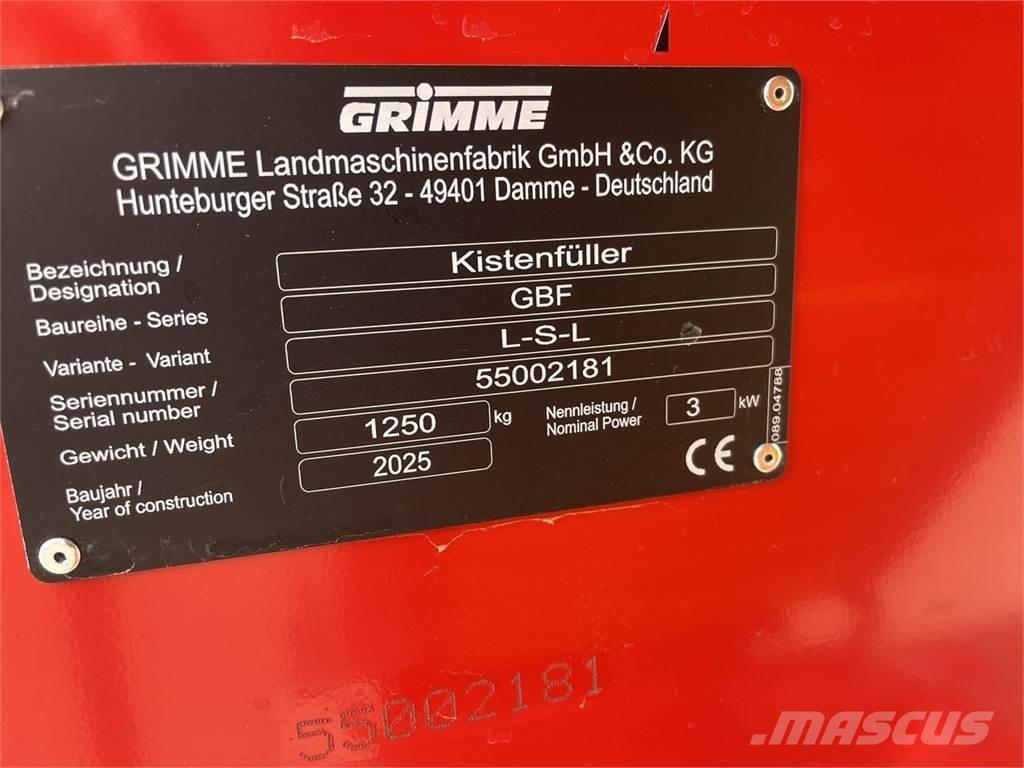 Grimme GBF LSL Varaston- ja laatikontäyttölaitteet